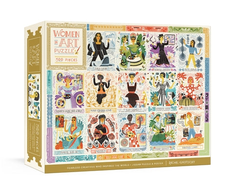 Women in Art Puzzle: Fearless Creatives Who Inspired the World 500-Piece Jigsaw Puzzle and Poster: Jigsaw Puzzles for Adults and Jigsaw Puz by Ignotofsky, Rachel