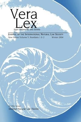 Vera Lex Vol 5: Journal of the International Natural Law Society by Chapman, Robert