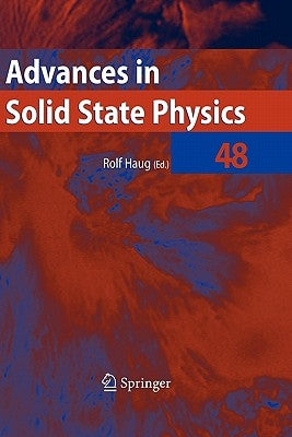 Advances in Solid State Physics 48 by Haug, Rolf