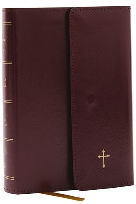 KJV Holy Bible, Compact Reference Bible, Leatherflex, Burgundy with Flap, 43,000 Cross-References, Red Letter, Comfort Print: Holy Bible, King James V by Thomas Nelson