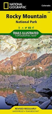 Rocky Mountain National Park Map by National Geographic Maps