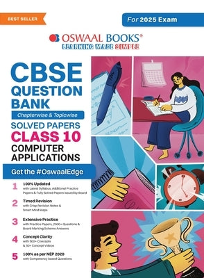 Oswaal CBSE Question Bank Class 10 Computer Applications, Chapterwise and Topicwise Solved Papers For Board Exams 2025 by Oswaal Editorial Board