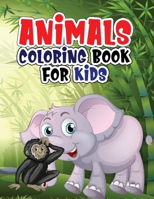 Animals coloring book for kids: Coloring book with jungle and domestic animals made with professional graphics for girls, boys and beginners of all ag by Loson, Lora