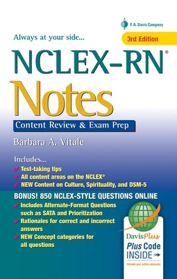 Nclex-RN Notes: Content Review & Exam Prep by Vitale, Barbara A.