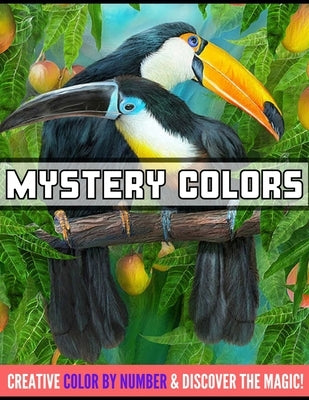 Mystery colors creative color by number & discover the magic: Large Print An Adult Color By Numbers Coloring Book Blooming Gardens to Color and Displa by Rita, Emily