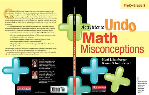 Activities to Undo Math Misconceptions, Prek-Grade 2 by Bamberger, Honi J.