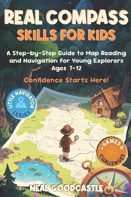 Real Compass Skills For Kids: A Step-by-Step Guide to Map Reading and Navigation for Young Explorers, Ages 7-12 by Goodcastle, Neal