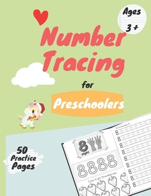 Number Tracing: Number Tracing book for Preschoolers and kids Ages 3-5, Math Activity Book for Preschoolers and Kids, Trace Numbers Pr by Math, Math