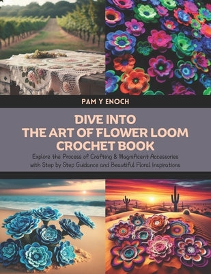 Dive into the Art of Flower Loom Crochet Book: Explore the Process of Crafting 8 Magnificent Accessories with Step by Step Guidance and Beautiful Flor by Enoch, Pam Y.