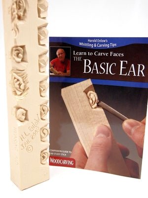 Basic Ear Study Stick Kit (Learn to Carve Faces with Harold Enlow): Learn to Carve the Basic Ear Booklet & Ear Study Stick by Enlow, Harold