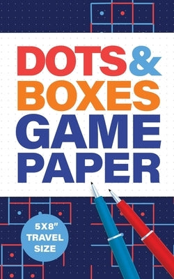 Dots & Boxes Game Paper 5x8" Travel Size: Scorecard and Game Rules Included by Press, Hillsberry