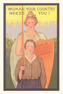 Vintage Journal The Country Needs Women by Found Image Press