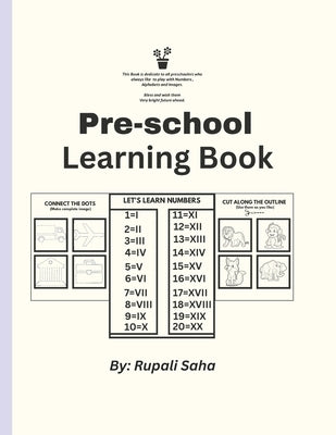 Preschool Learning Book: Children Activity Book by Saha, Rupali
