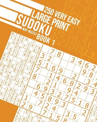 250 Very Easy Large Print Sudoku Book 1 by Nuzzle, Map