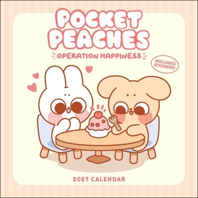 Pocket Peaches 2027 Wall Calendar with Stickers: Operation Happiness by Wang, Dora