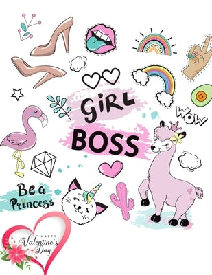 Girl Boss: valentines day books for kids - Activity book for kids that contains easy to advanced level fun Sudoku book for kids a by Burnette, Jerrod
