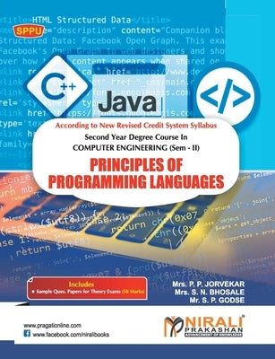Principles of Programming Languages by Bhosale, S. N.