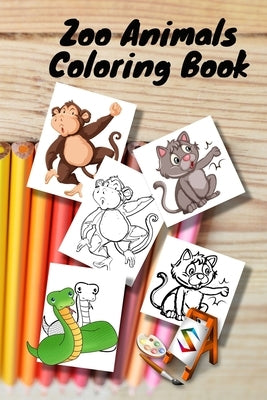 Zoo Animals Coloring Book: size 6 x 9 in for girls and boys aged 2 to 6 years old by Youssef, Ymos