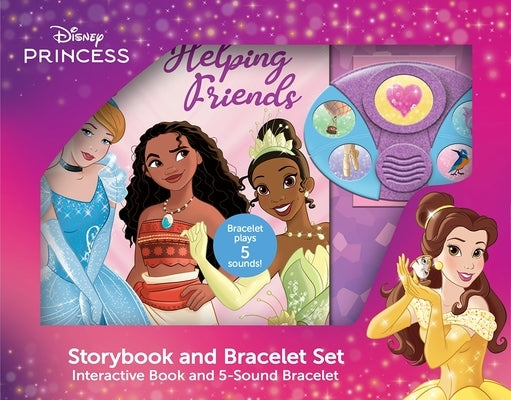 Disney Princess: Helping Friends Book and 5-Sound Bracelet Set [With Battery] by Pi Kids