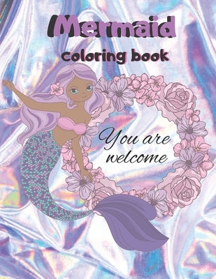 Mermaid coloring book: large print for kids 8-12 by Charlton, Vectoria