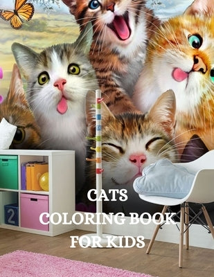 Cat Coloring Book for Kids: Adorable Cat Coloring Book, Easy and Fun Cat Coloring Book for Kids by Kirk Howell, Joana