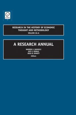 A Research Annual by Samuels, Warren J.