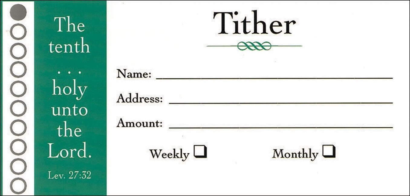 Offering Envelope: Tither: Leviticus 27:32 (Kjv) by Broadman Church Supplies Staff