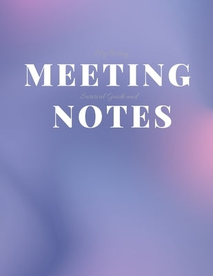 My Boring Meeting Survival Guide and Notes: 8.5x11 Meeting Notebook and Puzzle Book by Books, Gadfly