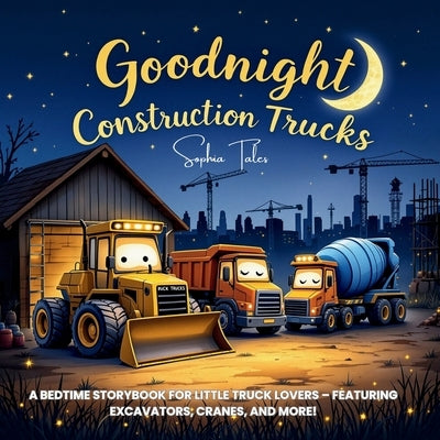Goodnight Construction Trucks: A Bedtime Storybook for Little Truck Lovers - Featuring Excavators, Cranes, and More! by Tales, Sophia