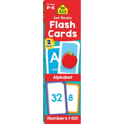 School Zone Get Ready Alphabet & Numbers 2-Pack Flash Cards by Zone, School