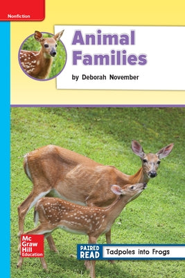 Reading Wonders Leveled Reader Animal Families: On-Level Unit 2 Week 4 Grade 2 by McGraw Hill