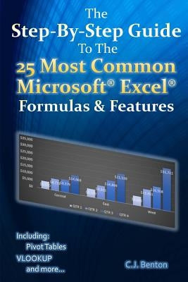 The Step-By-Step Guide To The 25 Most Common Microsoft Excel Formulas & Features by Benton, C. J.