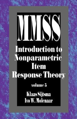 Introduction to Nonparametric Item Response Theory by Sijtsma, Klaas