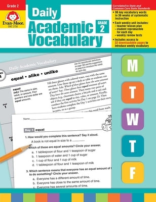 Daily Academic Vocabulary, Grade 2 Teacher Edition by Evan-Moor Corporation