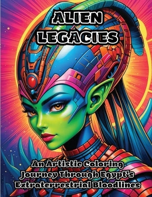 Alien Legacies: An Artistic Coloring Journey Through Egypt's Extraterrestrial Bloodlines by Colorzen