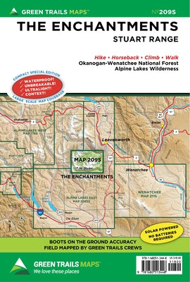 The Enchantments, Wa No. 209s by Maps, Green Trails