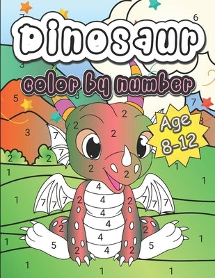 Dinosaur Color By Number Age 8-12 by Publication, Mohsin