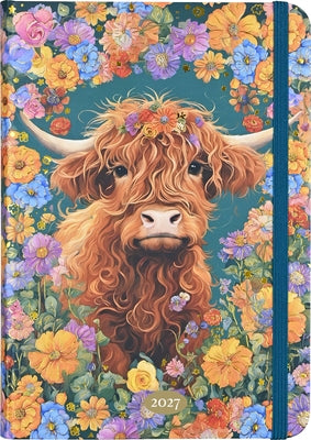 2027 Highland Cow Weekly Planner (16 Months, Sept 2026 to Dec 2027) by 