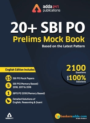 SBI PO 2019 Prelims Mocks Papers (English Printed Edition) SBI Special by Adda247