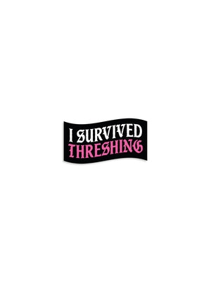 Fourth Wing: I Survived Threshing Enamel Pin by Out of Print