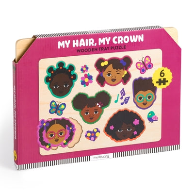 My Hair, My Crown Wooden Tray Puzzle by Mudpuppy