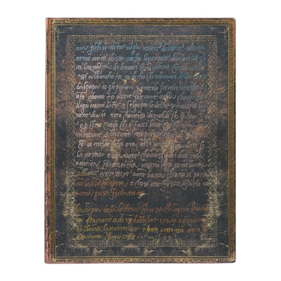 Paperblanks Michelangelo, Handwriting Embellished Manuscripts Collection Softcover Flexi Ultra Unlined Elastic Band Closure 176 Pg 100 GSM by Paperblanks