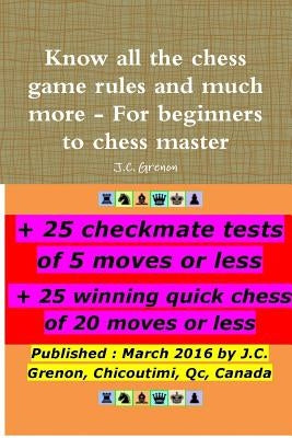 Know all the chess rules and much more by Grenon, J. C.