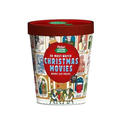 50 Must-Watch Christmas Movies Bucket List 1000-Piece Jigsaw Puzzle by Ridley's Games