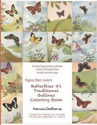 Butterflies #1 Traditional Outlines Coloring Book by Weerasinghe, Gothami