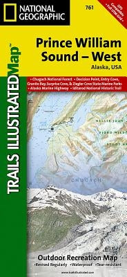 Prince William Sound West Map by National Geographic Maps