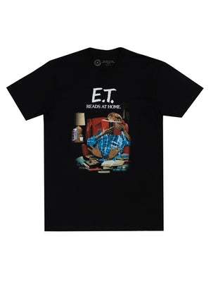 E.T. Reads at Home Unisex T-Shirt Small by Out of Print