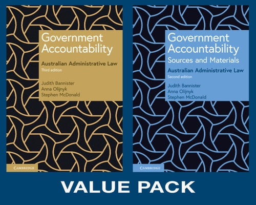 Government Accountability Value Pack 2: Principles 3rd Ed + Sources & Materials 2nd Ed by Bannister, Judith