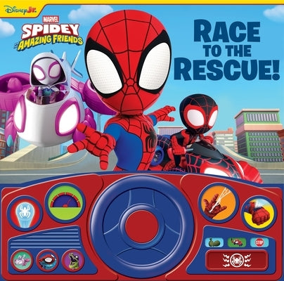 Disney Junior Marvel Spidey and His Amazing Friends: Race to the Rescue! Sound Book [With Battery] by Pi Kids