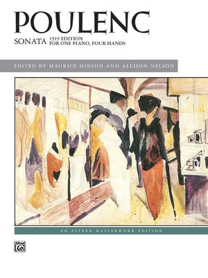 Poulenc Sonata: 1919 Edition for One Piano, Four Hands by Poulenc, Francis